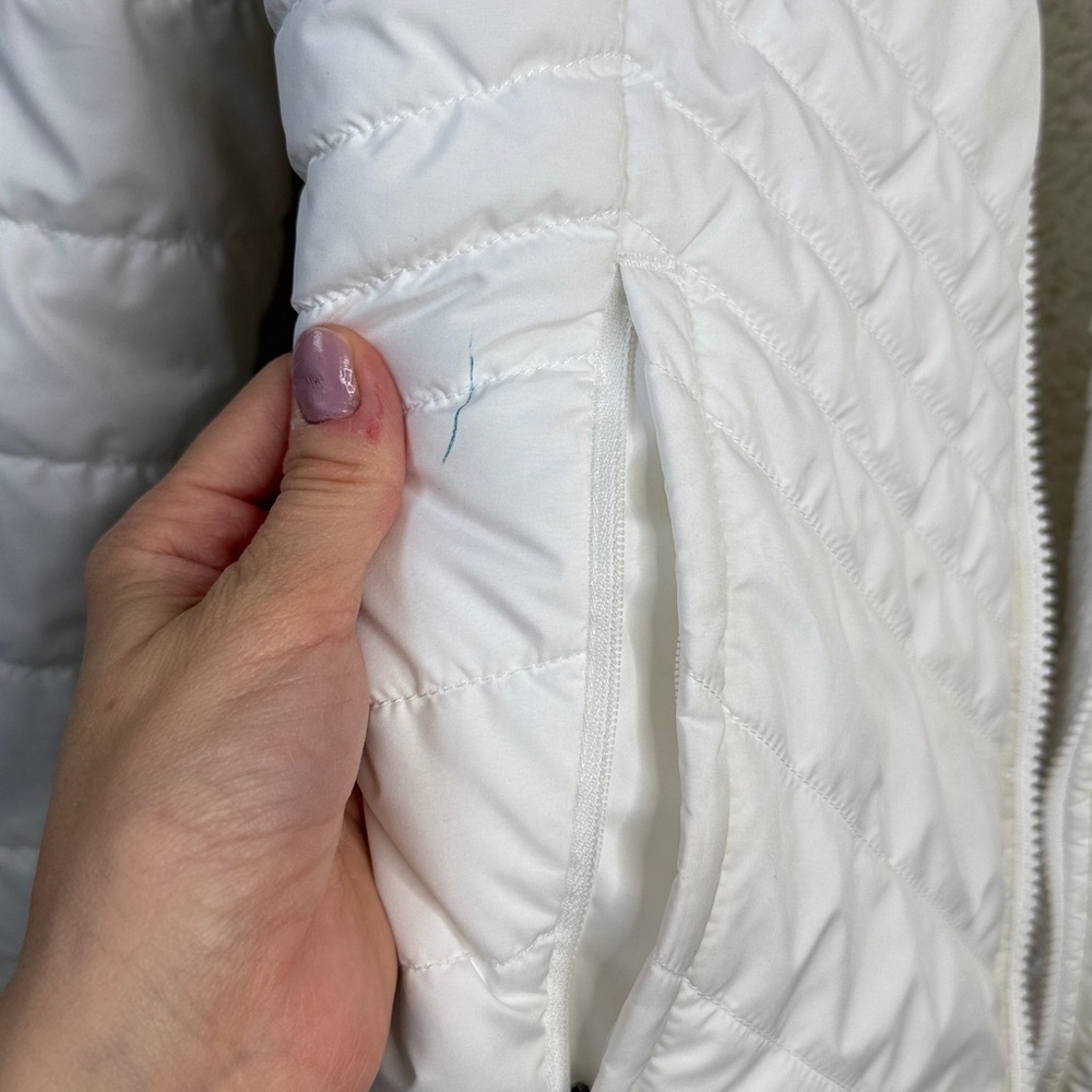 The North Face Reversible Puffer Winter Jacket White size Small - Picture 7 of 16